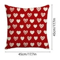thumbnail image 3 of Moocorvic Throw Pillow Covers, Valentine's Day Gifts Heart Print Cushion Case for Sofa Couch, 18 x 18 Inch, 3 of 7