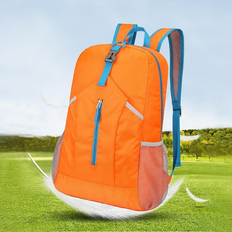 25l Hiking-Backpack Foldable-Sports Daypack-Camping Collapsible Bag Water Resistant Lightweight Travel Men Women (Black)