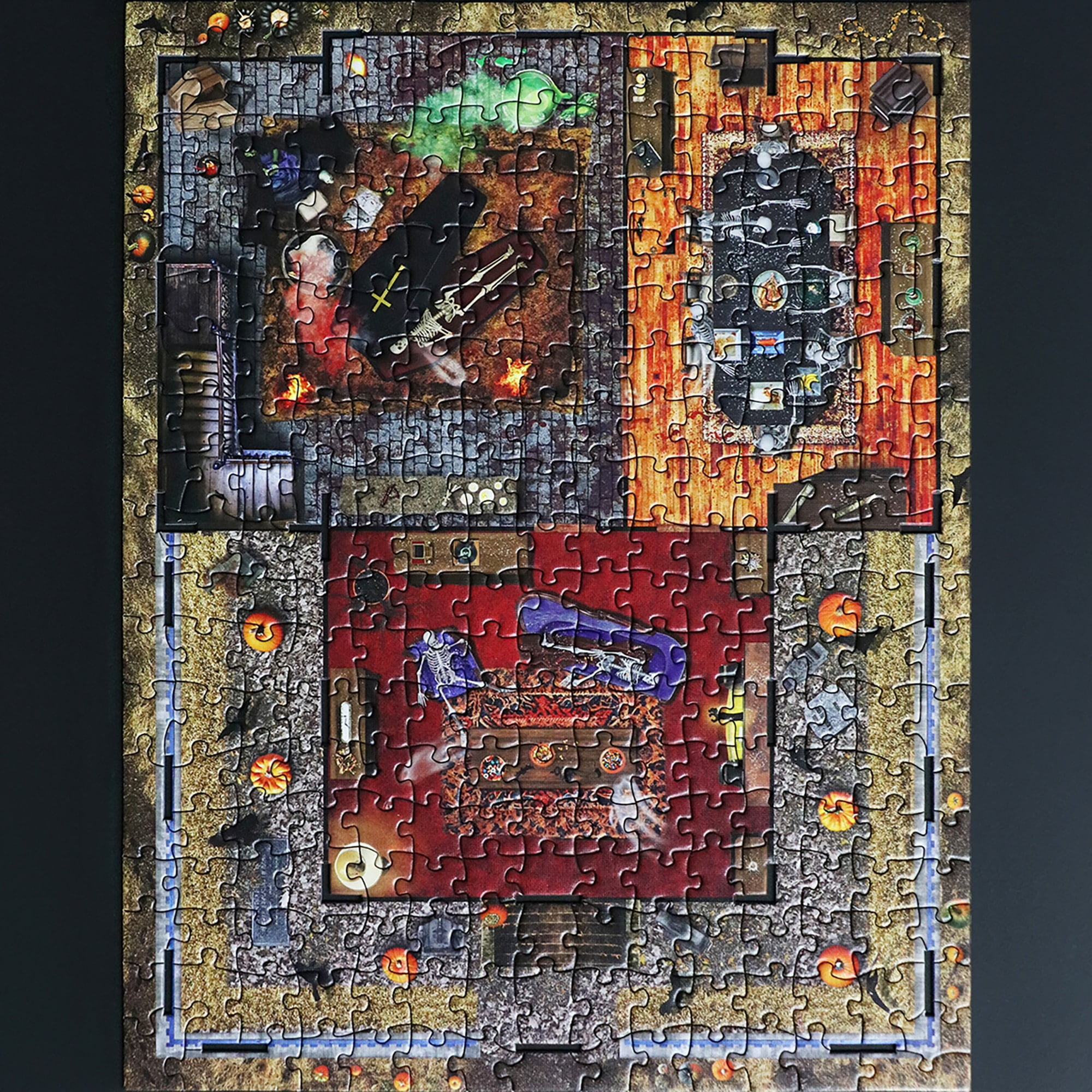 Eurographics: 3D Puzzle: Haunted House - 1100 Pieces - Halloween Adult Jigsaw, 13.75 x 10.5 x 11" Assembled Size, High-Quality Recycled Materials