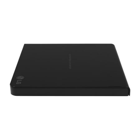 LG - 8x External USB 2.0 Double-Layer DVD±RW/±R/-RAM/CD-RW Drive - Black