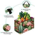 thumbnail image 3 of Cactus Large Capacity Reusable Oxford Cloth Picnic Basket Shopping Bag Cube Organizer, 3 of 7