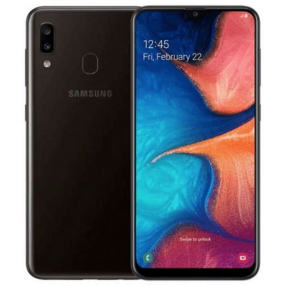 Restored Galaxy A20 Unlocked (CDMA   GSM) 32GB Black (Refurbished)