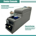 thumbnail image 4 of 31515 Denim Black Deluxe Locking Center Console for Jeep CJ-5 1976-1983, CJ-7 1976-1986, Wrangler YJ 1987-1995 Grey, 4 of 6