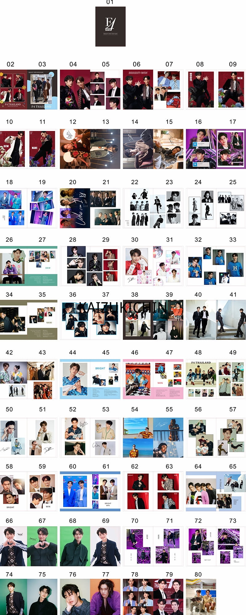 BRAND NAME KAIZUKICHIN Thai star peripherals F4 THAILAND