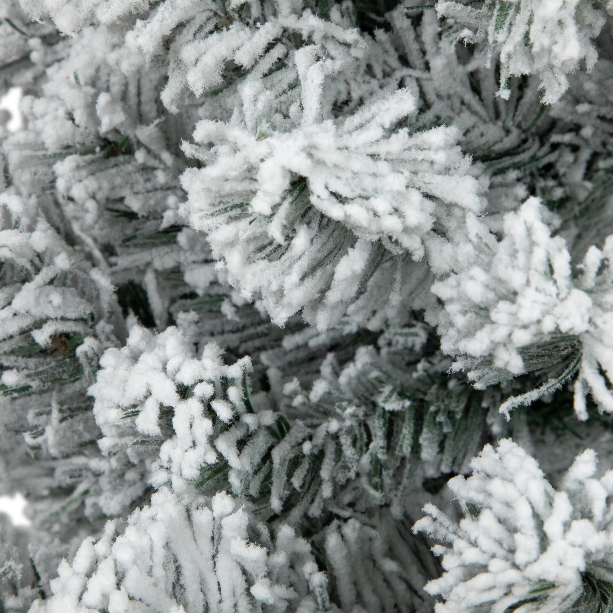 Northlight Medium Heavily Flocked Madison Pine  Artificial Christmas Tree - 3' - Unlit