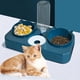 thumbnail image 5 of Cuencos para gatos, cuenco para mascotas, cuenco para mascotas, cuenco para gatos para agua y comida, 3 en 1, dispensador de agua automático perfecto, cuello protector inclinable para gatos y perros,, 5 of 5