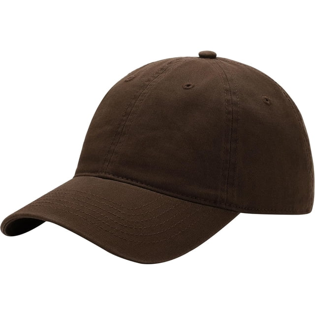 Plain Washed Baseball Cap - Retro Adjustable Cotton Hat, Vintage Structured Golf Dad Cap for Men Women