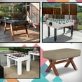 thumbnail image 6 of Foosball Table Cover 12 Oz Waterproof - 100% Weather Resistant Outdoor Game Table Cover with Elastic at 4 Sides (56"W x 52"D x 15"H, Beige), 6 of 6