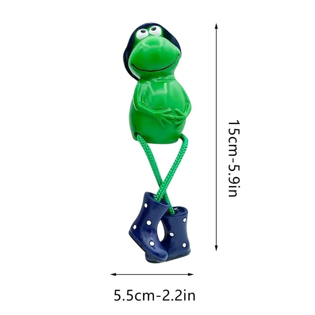 Decorative Objects Funny And Weird Hanging Frogs Makes People Happy And Happy Creative Resin Handicraft Home Furnishings