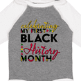 thumbnail image 4 of Inktastic Celebrating My First Black History Month for Kids Boys or Girls Long Sleeve Baby Bodysuit, 4 of 5
