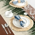 thumbnail image 5 of Misty Forest Landscape Christmas Tree Table Runner Dresser Scarves Seasonal Linen Tablerunner for Indoor Outdoor Kitchen Home Party Holiday Dining Table Decor 13 X 70 Inch, 5 of 7