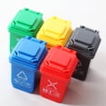 thumbnail image 4 of 3x 5Pcs Mini Trash Can with Opened Lids Rubbish Bin Garbage Ob11 Dolls Or 1:12 Dollhouse Furniture Decor DIY Scene Fairy Garden, 4 of 6