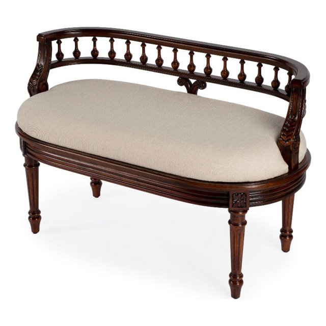 Butler Specialty Company Hathaway 37" Upholstered Bench - Cherry Brown