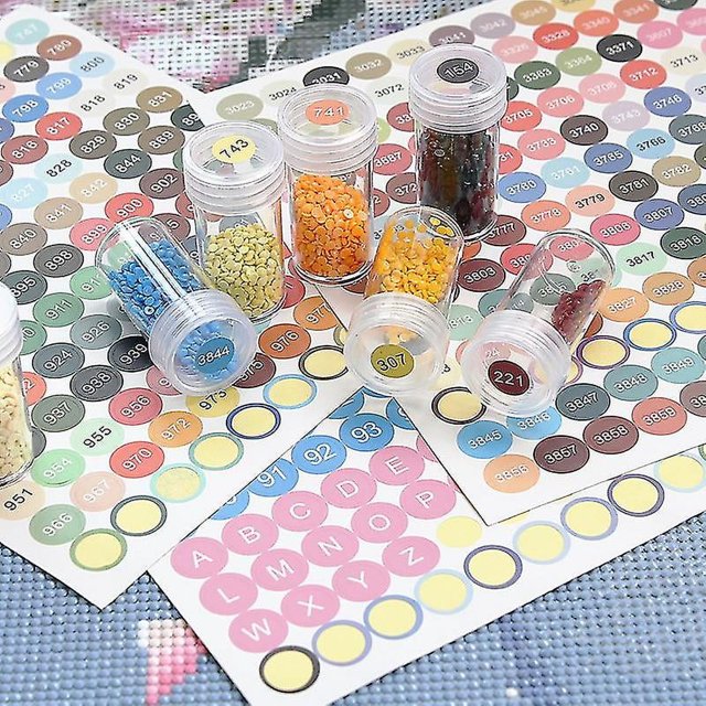 Caja de almacenamiento de pintura de diamantes, juego de herramientas de pintura de diamantes 5D