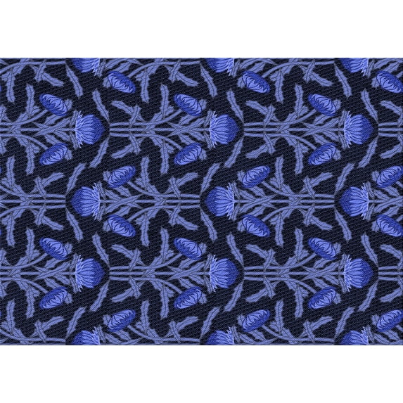 Ahgly Company Indoor Rectangle Patterned Night Blue Area Rugs, 6' x 9'
