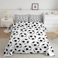 thumbnail image 1 of Erosebridal Cartoon Soccer Comforter Sets Queen Size, Rugby Comforters & Duvets, Modern Football Player Decor, Reversible 3pcs, 1 of 7