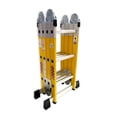 thumbnail image 5 of Escalera Multiposiciones Dielectrica Fibra Vidrio Peldaños 12 Color Amarillo, 5 of 5