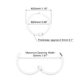 thumbnail image 2 of Uxcell Loose-Leaf Binder Rings, 30mm/ 1.18" Metal Book Ring, White, 12Pack, 2 of 5