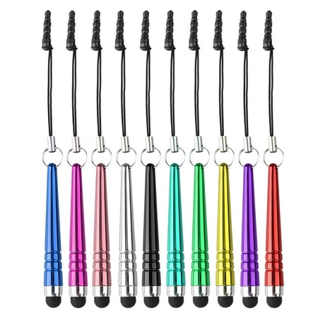 EEEKit Stylus Pen Universal Multi-Color Mini Short Stylus Touch Screen Pen for iPhone Samsung Smart Cell Phone Tablet Android Device, Pack of (Best Stylus For Android Phones)