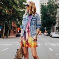 thumbnail image 4 of Picia Tropical Palm Tree at Sunset Print Women’s Sleeveless Midi Swing Dress – A-Line Pleated Tank Sundress, Comfortable and Flowy T-Shirt Dress, 4 of 7