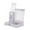 Grey, variant on Almencla Hamster Water Bottle Automatic Feeder with Food Container Waterer Stand No Drip 2 in 1 for Home Terrace Living Room Courtyard gray