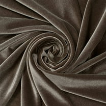 Stretch Velvet Fabric 60'' Wide by the Yard for Sewing Apparel Costumes Craft (Charcoal)