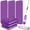 Purple, variant on 4 Pack Reusable Mop Pads Compatible with Swiffer PowerMop, Wood Floor Pads Microfiber Mop Replacement Refills Machine Washable for All Floor Surfaces,15.3 * 5.1 in,Multicolor