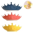 thumbnail image 2 of 3 uds. Gorro de baño para bebé, gorro de champú impermeable para niños pequeños, niñas y niños, protege las orejas, los ojos, corona de baño de silicona ajustable Xemadio 222187, 2 of 9