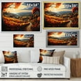 thumbnail image 4 of Designart "Crimson Vineyard in the Countryside II" Landscapes Floater Framed Canvas Art Print, 4 of 7