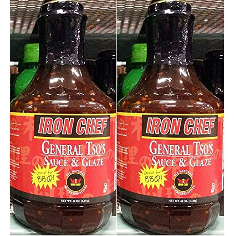 2 PACK Iron Chef General Tso's Sauce and Glaze, 40 oz.