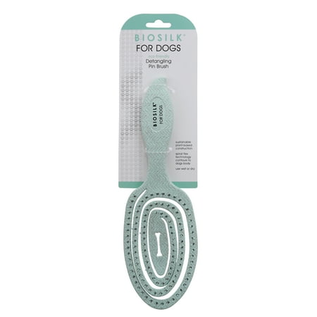 UPC: 0742797873367 | BioSilk Detangling Pin Dog Brush  Remove Tangles Easily