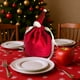 thumbnail image 1 of Bolsa De Tela Para Manzanas Bolsa navideña de terciopelo con cordón ajustable, 15 x 12 x 12 cm, ideal para regalos navideños (1 unidad) Rkxzt, 1 of 9
