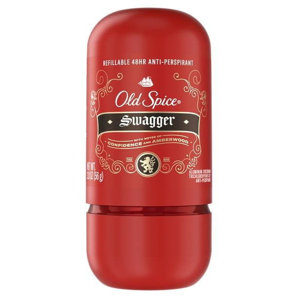 Old Spice Refillable Antiperspirant & Deodorant, Swagger, 2 oz