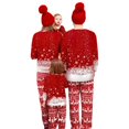 thumbnail image 4 of Conjunto de pijama de Navidad para hombre y mujer, ropa de dormir familiar con estampado de Papá Noel, pantalones de manga larga, ropa de casa de Navidad, 4 of 4