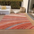 thumbnail image 6 of Addison Rugs Chantille Indoor/Outdoor Transitional Stripes Terracotta Washable Rectangle Rug, 5' x 7'6", 6 of 6