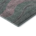 thumbnail image 3 of Addison Rugs Mayfield Premium Machine Washable Transitional Swirls Sage Rectangle Rug, 3' x 5', 3 of 7