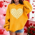 thumbnail image 5 of Xdegoge Girls' Heart Hoodie Fashion Print Sweatshirt for Kids Valentines Casual Pullover Oversized Hoodies Long Sleeve Csaual Loose Sweatshirts, 5 of 8