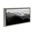 thumbnail image 3 of Stupell Industries Misty Sky Open Mountain Landscape Landscape Photography Gray Floater Framed Canvas Art Print Wall Art, 25 x 11, 3 of 9
