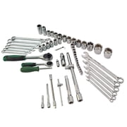 Dawot 61PCS Mechanics Tool Set, Auto Repair Hand Tool Set 1/2 & 1/4 Socket Tool Set - Including Ratchet Set Metric Drive Socket Wrenches Set, for Auto Repair Machine Repair Inspection & Assembly
