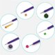 thumbnail image 4 of 6 Pcs Paper Quilling Tools Slotted Kit Stainless Steel Paper Quilling Pin Tool DIY Paper Card Making, 4 of 5