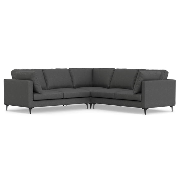 Simpli Home Ava Mid Century Corner Sectional Sofa