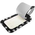 thumbnail image 2 of Square 2Pack PU Leather Paw Cruise Luggage Tag with Privacy Cover and Name ID Tag for Travel Handbags Backpacks Luggage Tags, 2 of 6