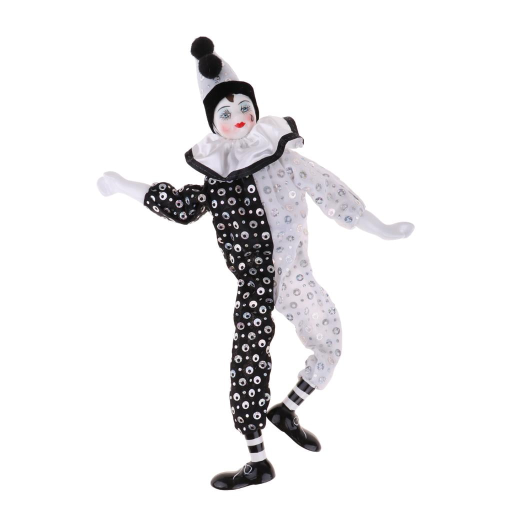 beautifully dressed clown 12 inches Puppet/Marionette of a clown 20 inches 
