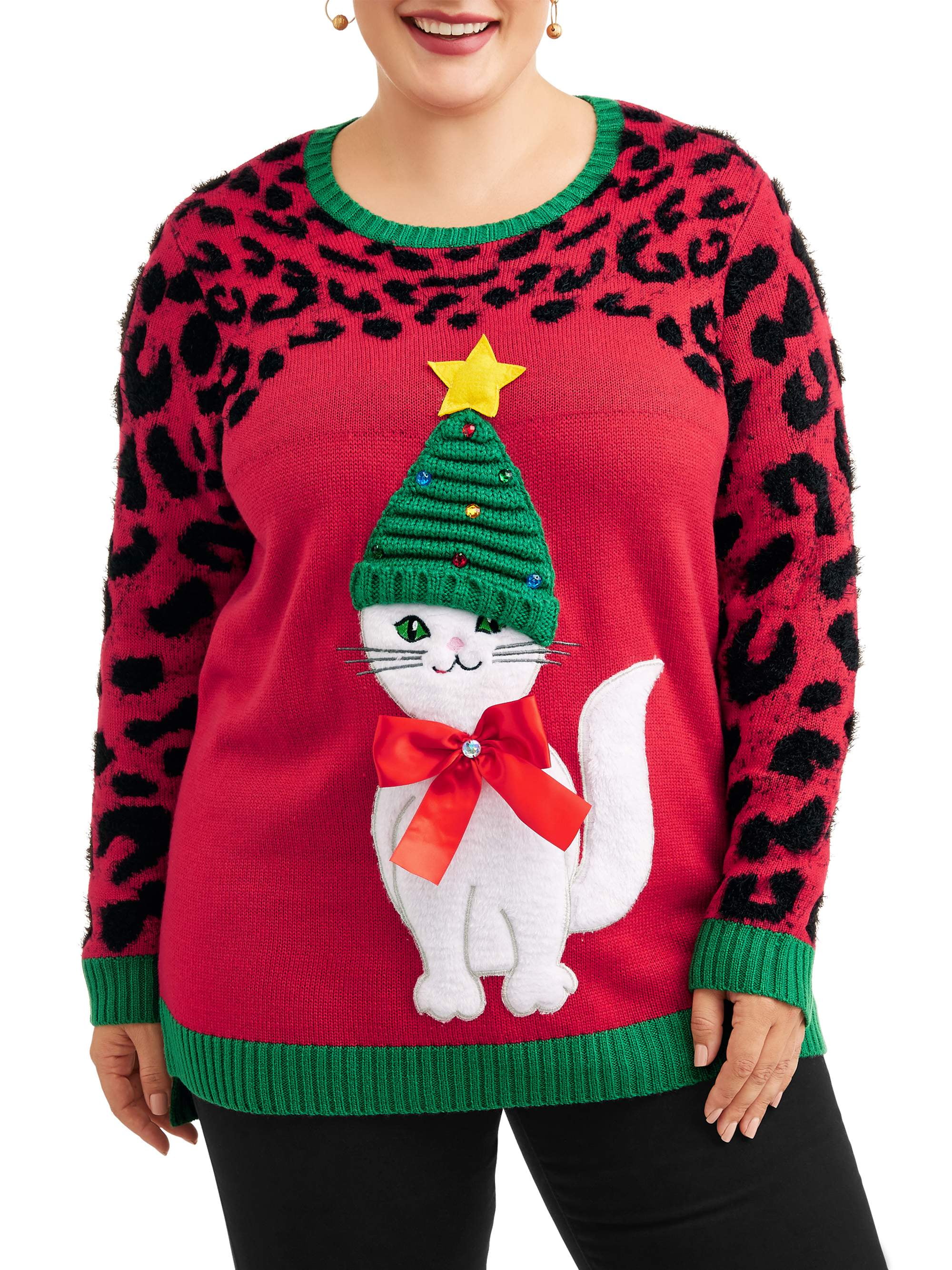 kitty christmas sweater