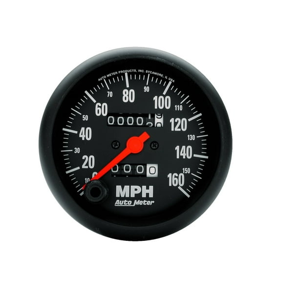 AutoMeter 2694 ZSeries InDash Mechanical Speedometer 3 3/8" 160 MPH