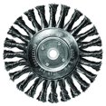 thumbnail image 1 of 6 x 0.5 x 0.63 in. Knotted Bench Grinder Wire Wheel, 1 of 1