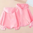 thumbnail image 3 of Grblisyd Boys Girls Zip-Up Hoodie Cute Casual Long Sleeve Solid Color Sweatshirt with Pockets, 3 of 3