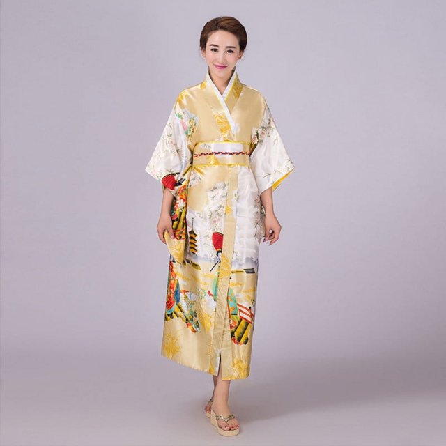 Traje antiguo estilo kimono para dama, ropa de cocina, guión, kimono de talla grande