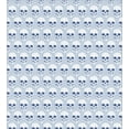 thumbnail image 3 of Skull Duvet Cover Set, Skulls and Geometric Shapes with Vertical Stripes Optical Effects Illustration, Decorative 3 Piece Bedding Set with 2 Pillow Shams, King Size, Navy Blue White, by Ambesonne, 3 of 3