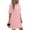 Pink, variant on Wovilon Women's Dresses, Casual Summer T Shirt Dresses for Women, Crew Neck Short Sleeve Loose Fit Tunic Dress with Pockets, Lightweight Breathable Vacation Travel Everyday Wear